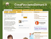 Tablet Screenshot of cosafacciamodomani.it